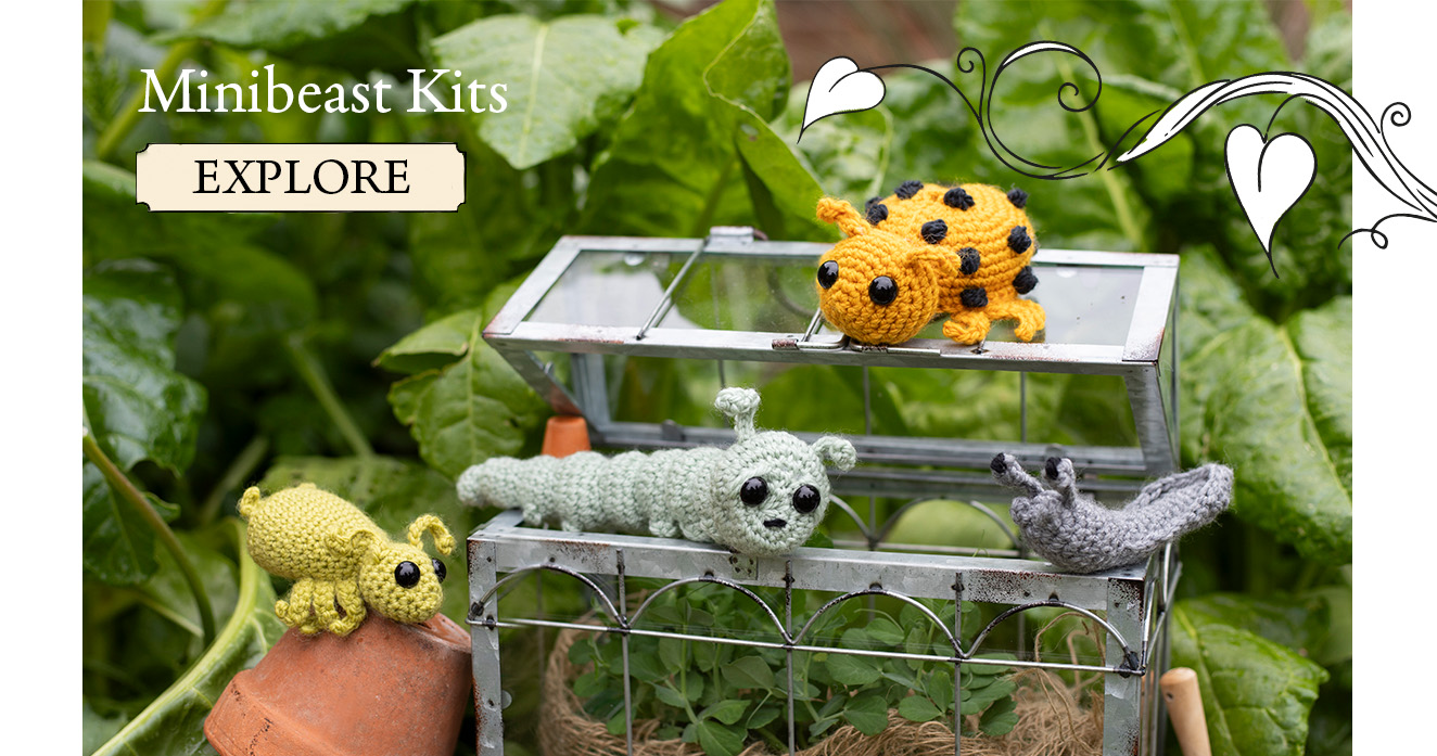 Minibeasts toft crochet patterns garden insects